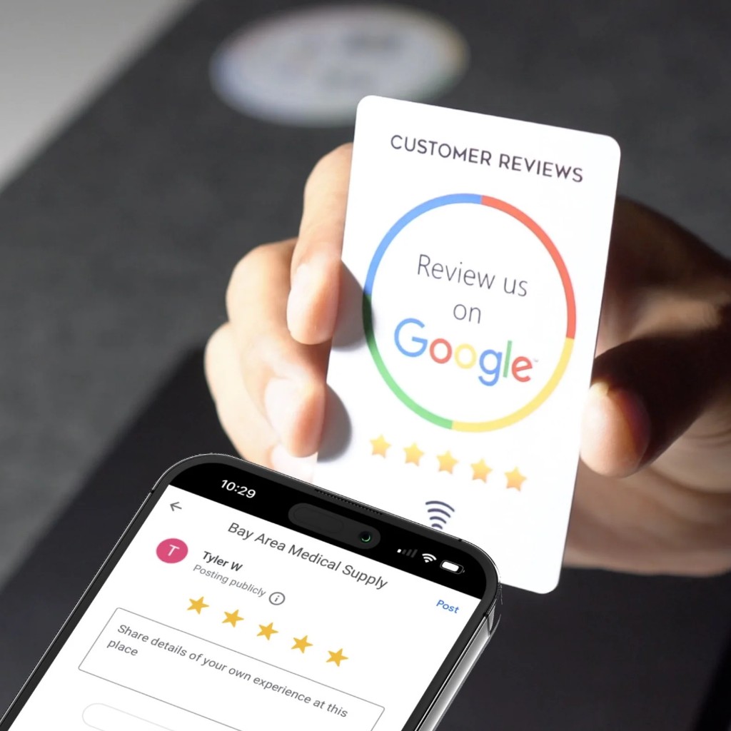 Rate Your Experience NFC Countertop Stands